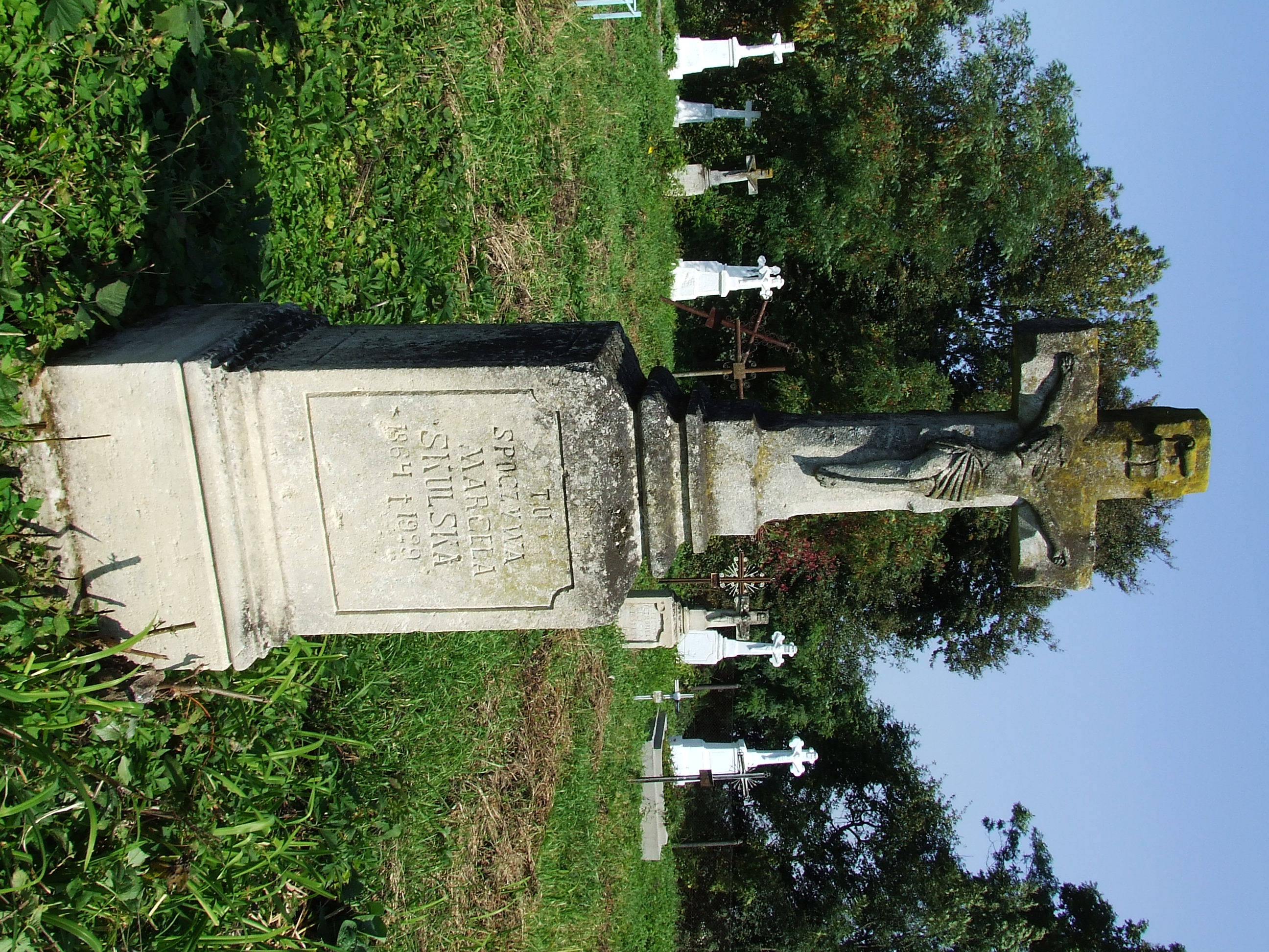 Nagrobek Marceli Skulskiej, cmentarz w Baryszu, stan z 2006 r.