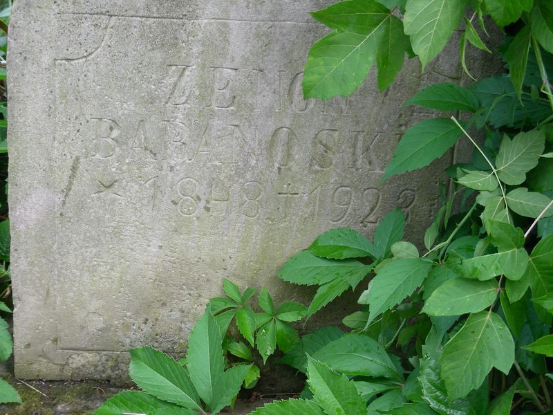 Tombstone of Zenon Baranowski, Trembowla cemetery, sector 5