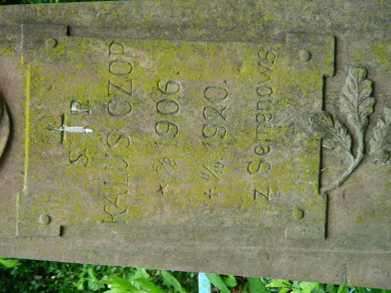 Tombstone of Kalus Czop, Trembowla cemetery, sector 5