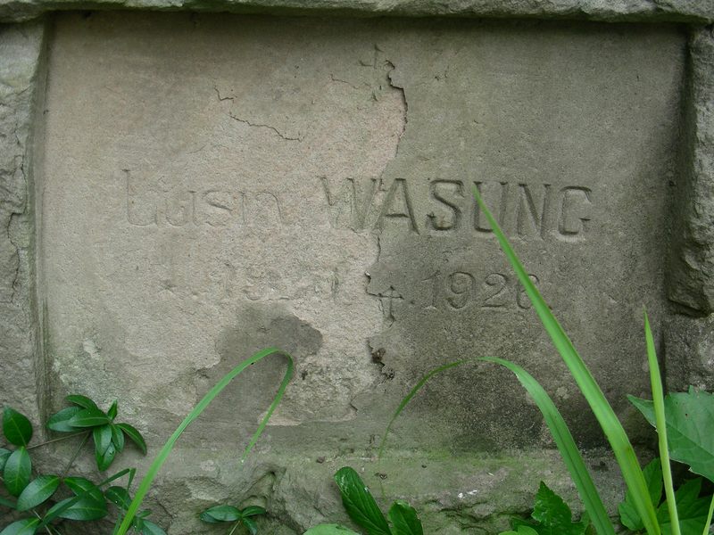 Tombstone of Lusi Wasung, Trembowla cemetery, sector 5