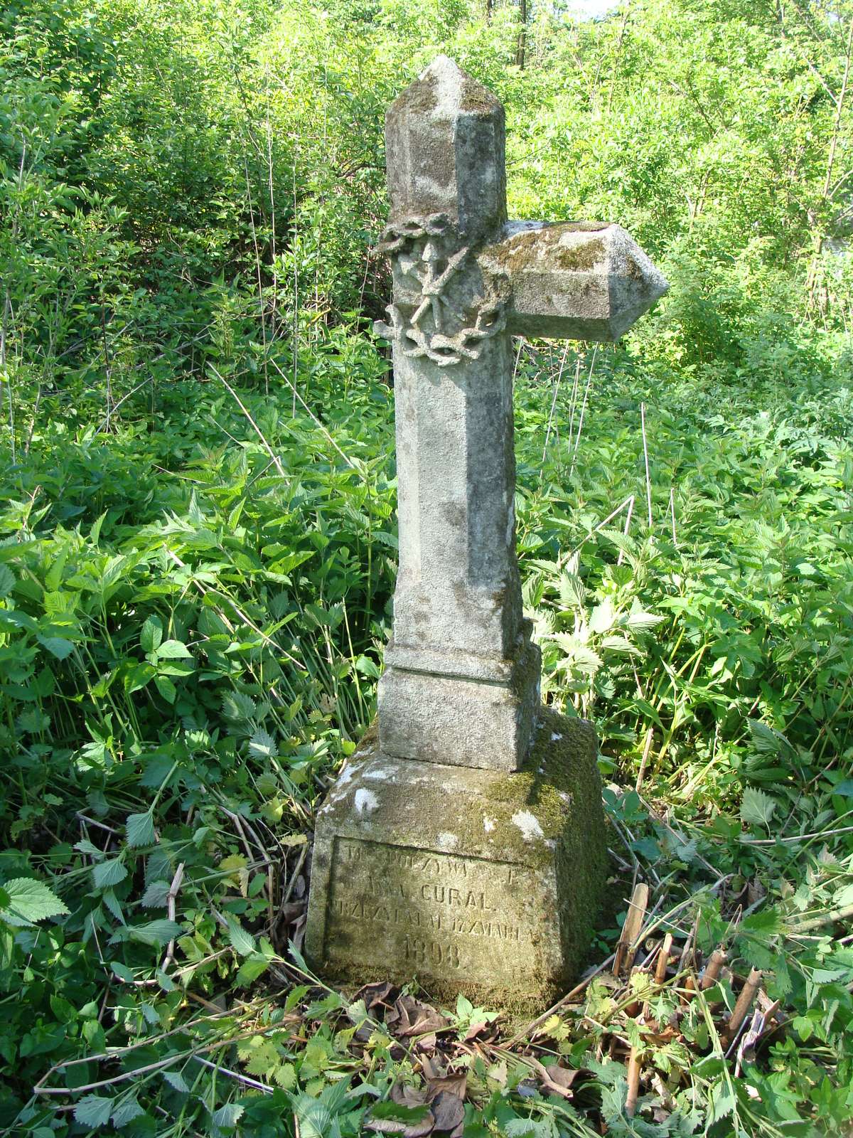 Tombstone of Anna Cural, Kozlowo cemetery