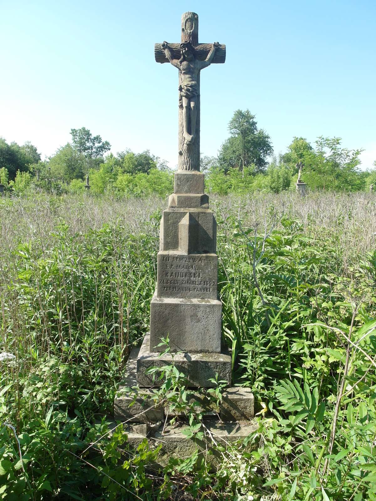 Gravestone of Marcin Kanurski, Kozówka cemetery