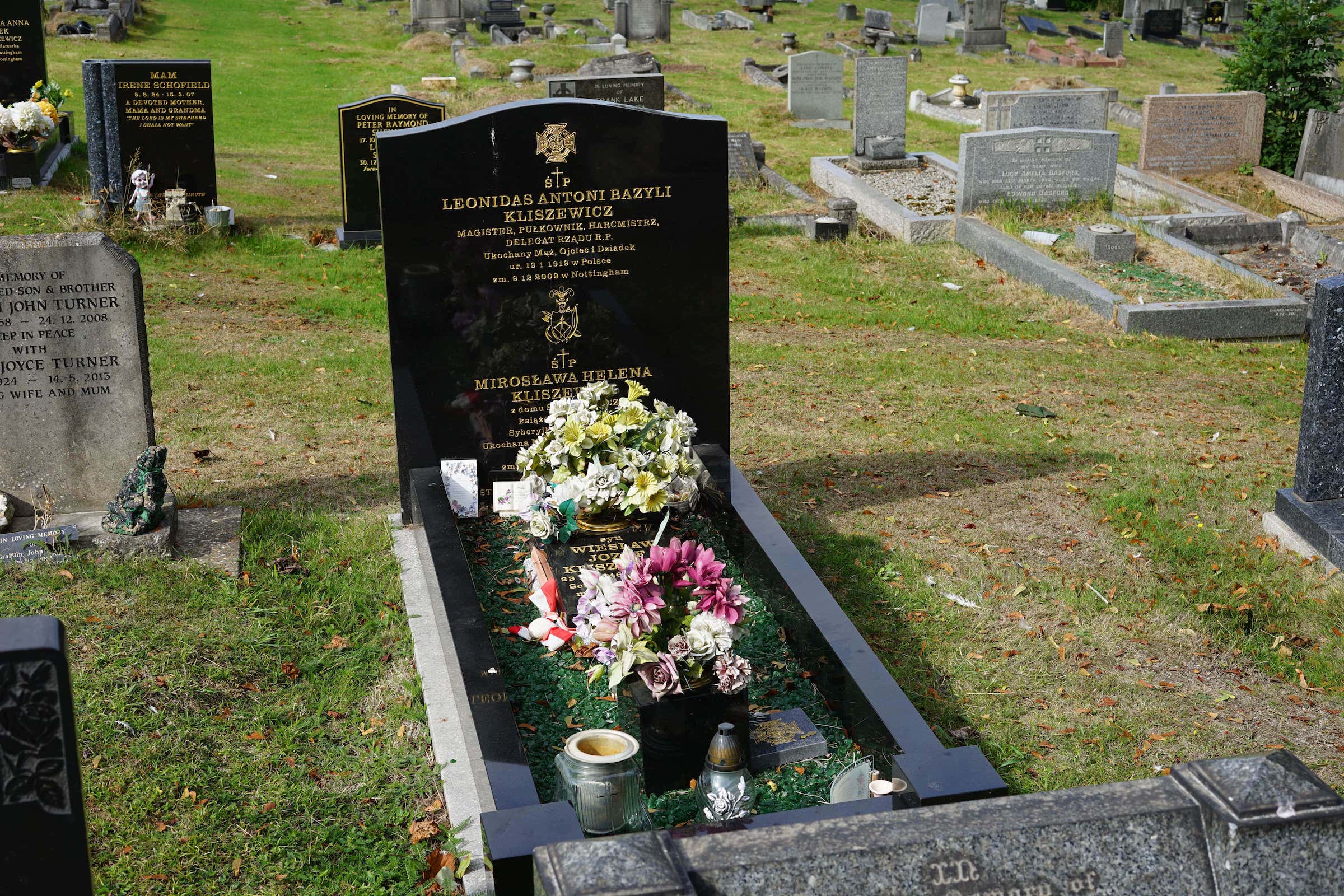 Tombstone of Leonidas Kliszewicz, Southern cemetery