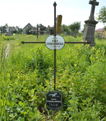 Nagrobek Marii Stanisławskiej, cmentarz w Myszkowicach