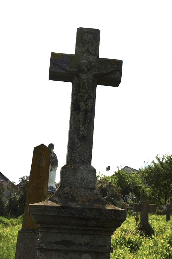 Fragment of Pavel Liski's tombstone, Myszkowice cemetery