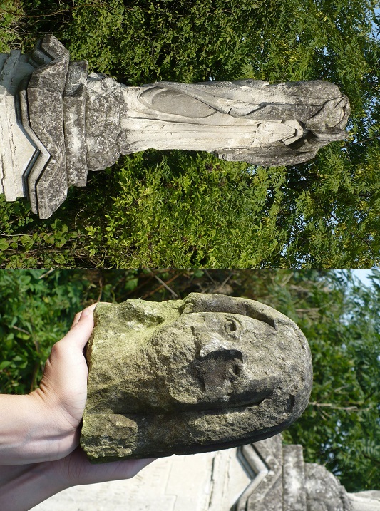 Fragment of Maria Shot's tombstone, Chorostkovo cemetery