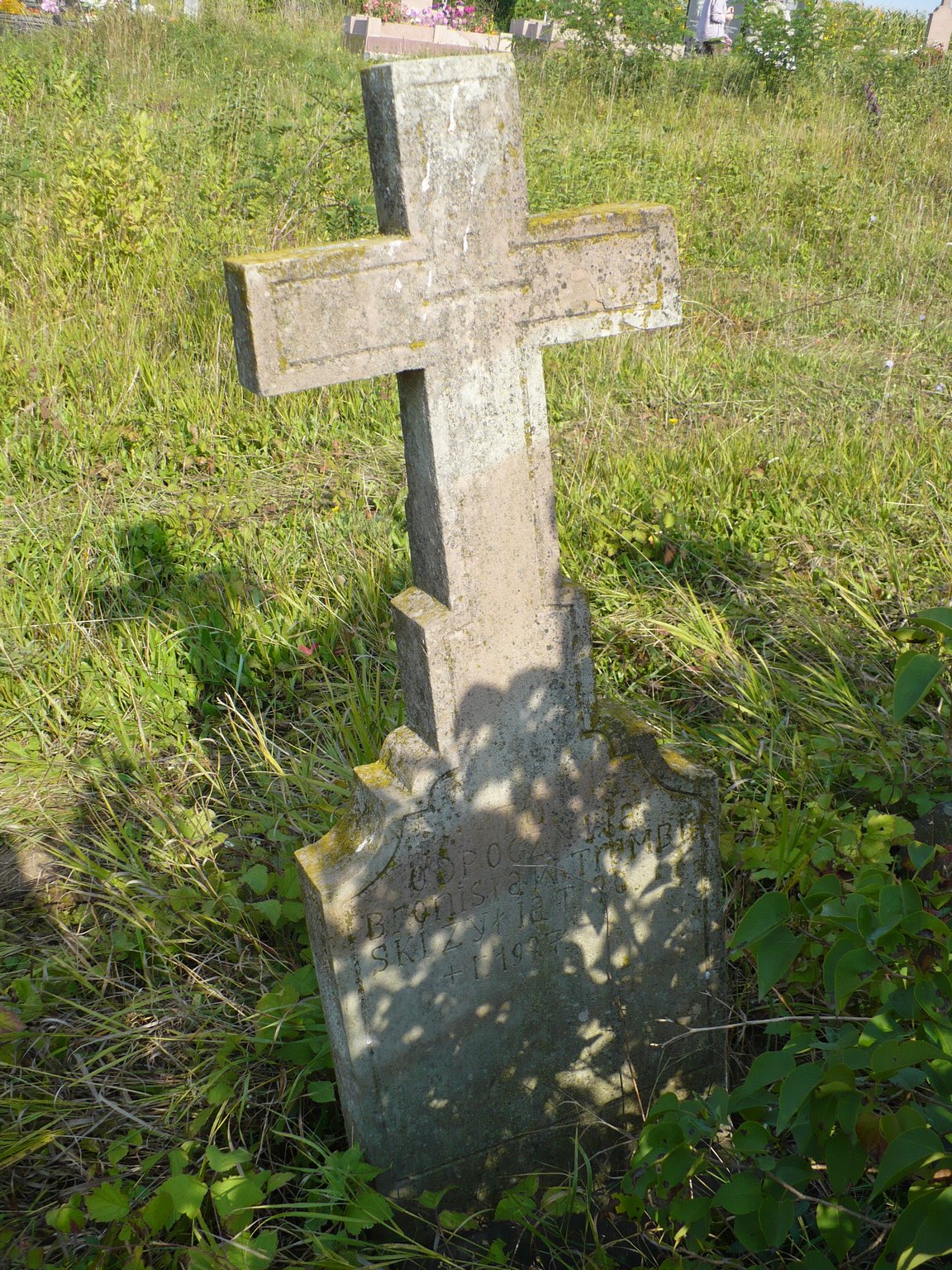 Tombstone of Bronislaw Trembilski, Chorostkow cemetery