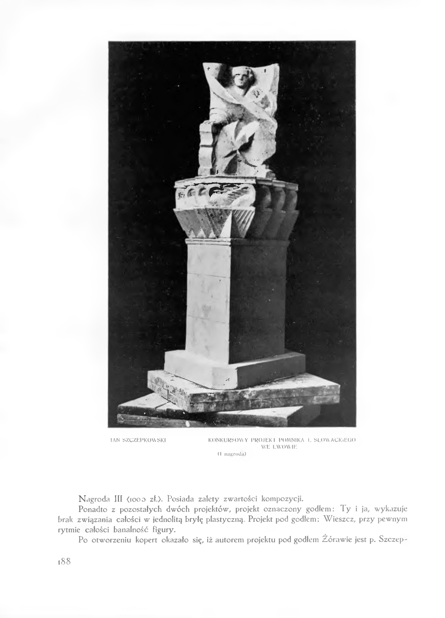 Fotografia przedstawiająca Competition for the monument to Juliusz Słowacki in Lviv