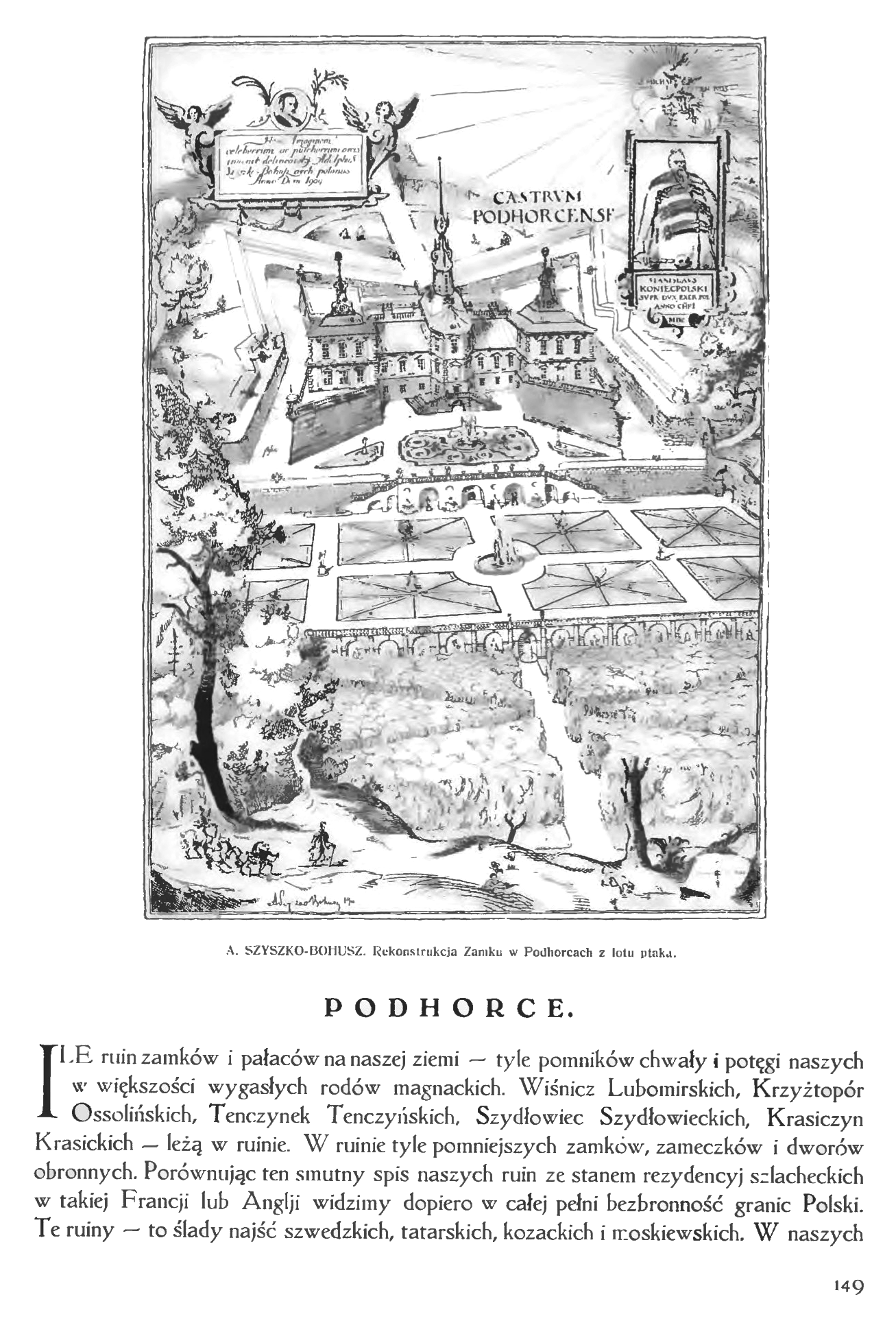 Reconstruction project of the palace in Podhorce by A. Szyszko-Bochusz from ca. 1909/1910