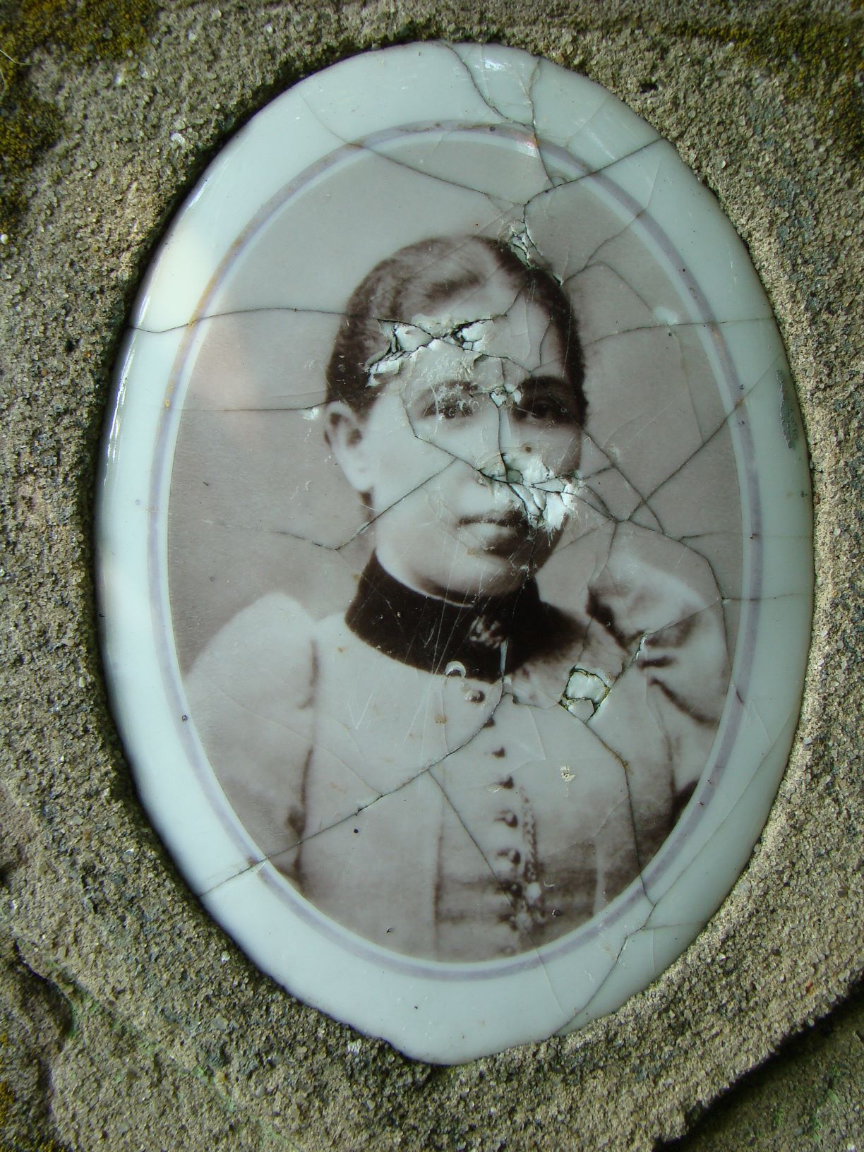 Detail of the gravestone of Albina Giermańska, Chorostkova cemetery