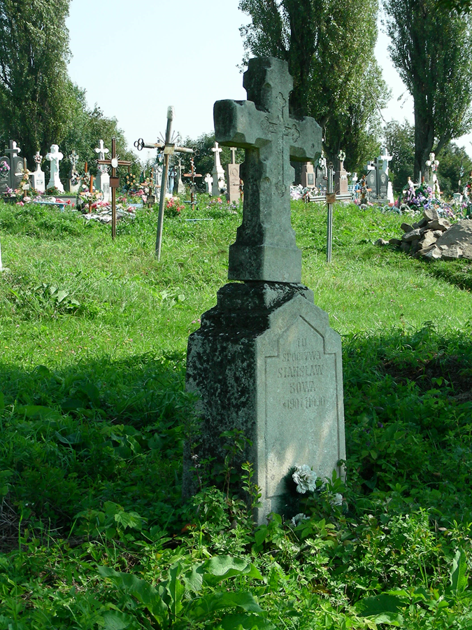 Nagrobek Stanisława Sowy, cmentarz w Baryszu, stan z 2006