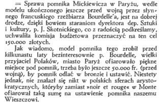 Pomnik Adama Mickiewicza w Paryżu