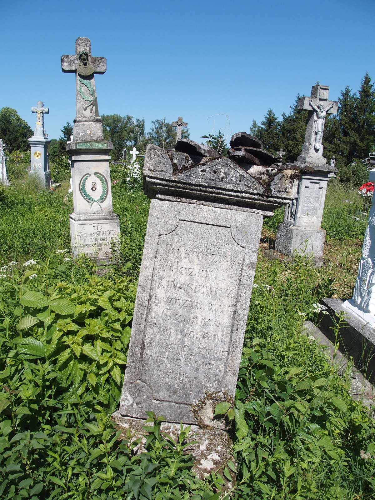 Tombstone of Józef Kinasiewicz, Horodyszcze cemetery