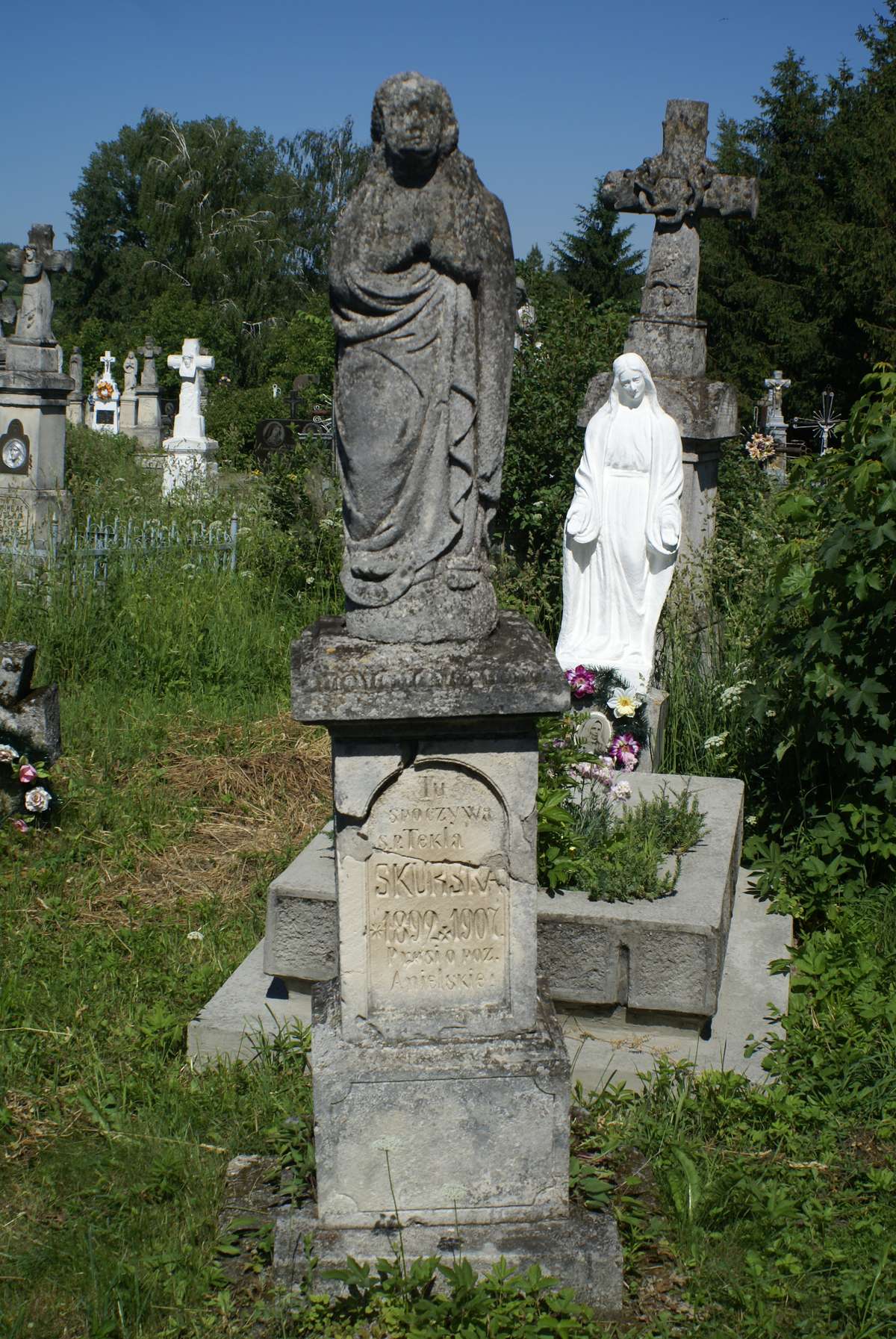 Tombstone of Tekla Skurska, Horodyszcze cemetery