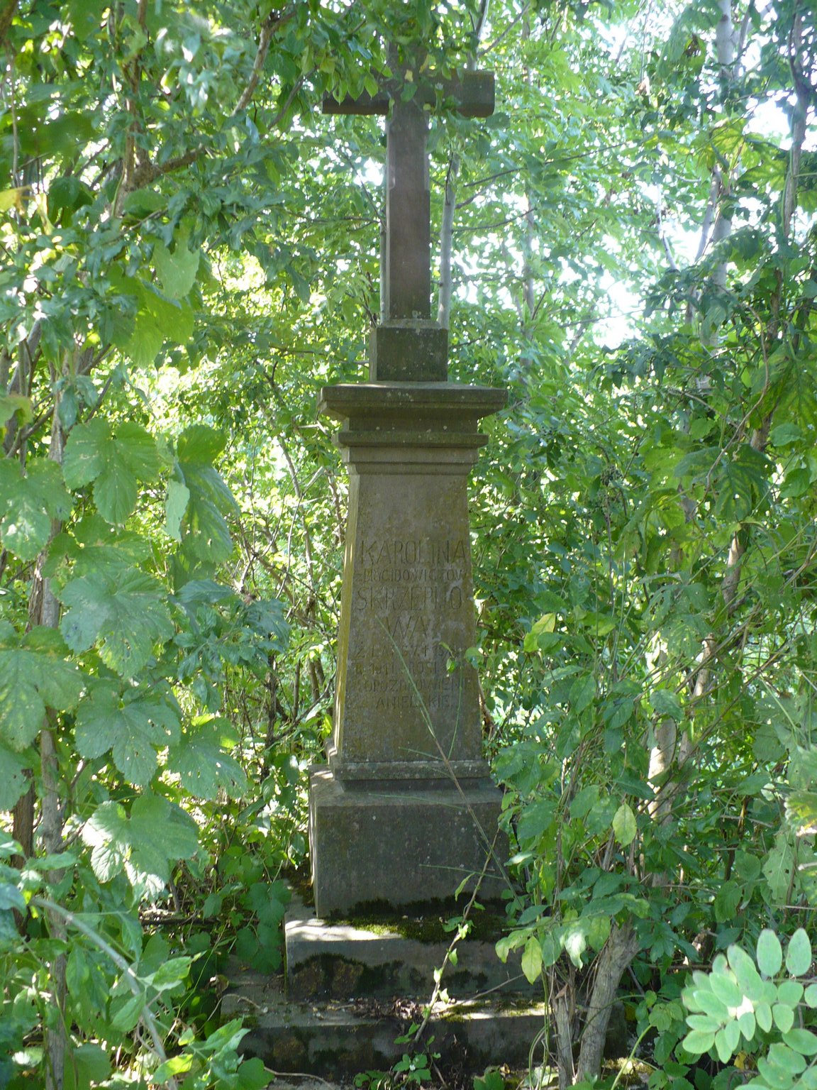 Tombstone of Karolina Skrzepijowa, Chorostkovo cemetery