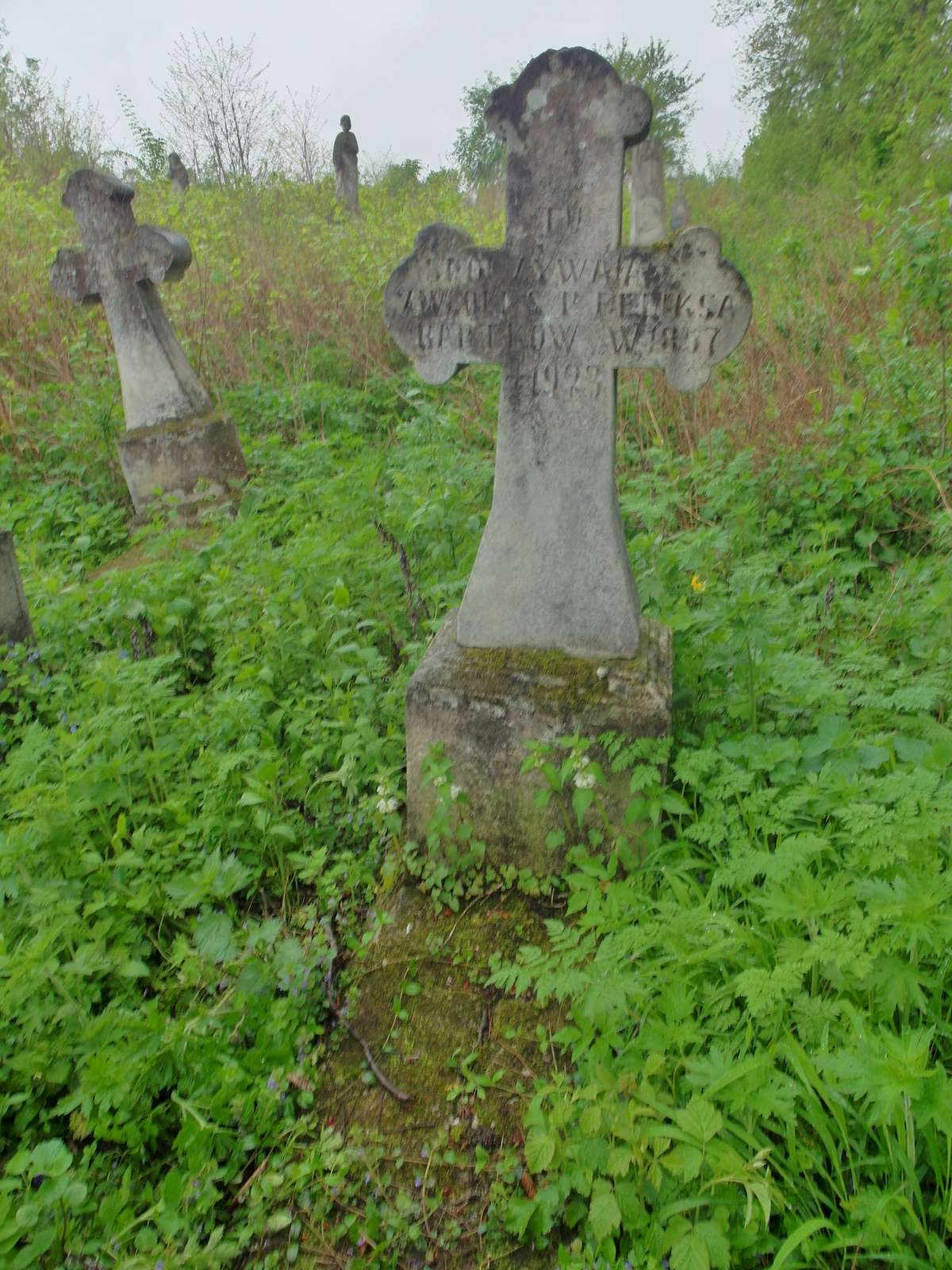 Tombstone of Feliks Bartkow, cemetery in Oprylovce