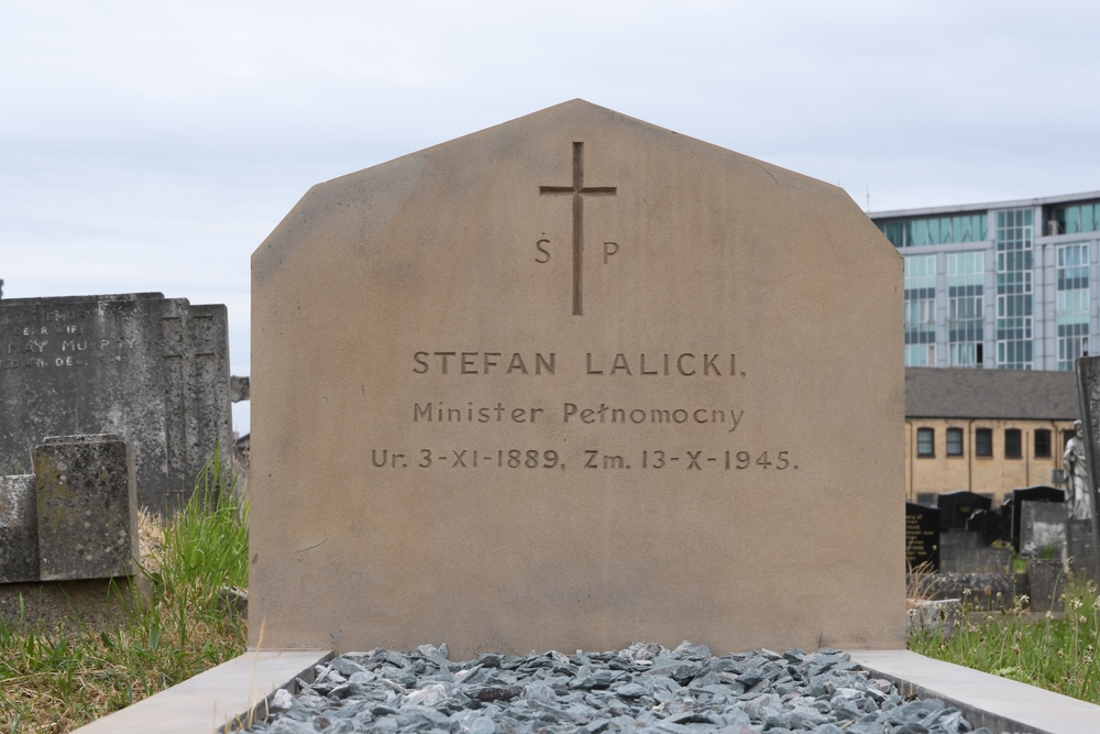 Tombstone of Stefan Lalicki, Kensal Green cemetery, London