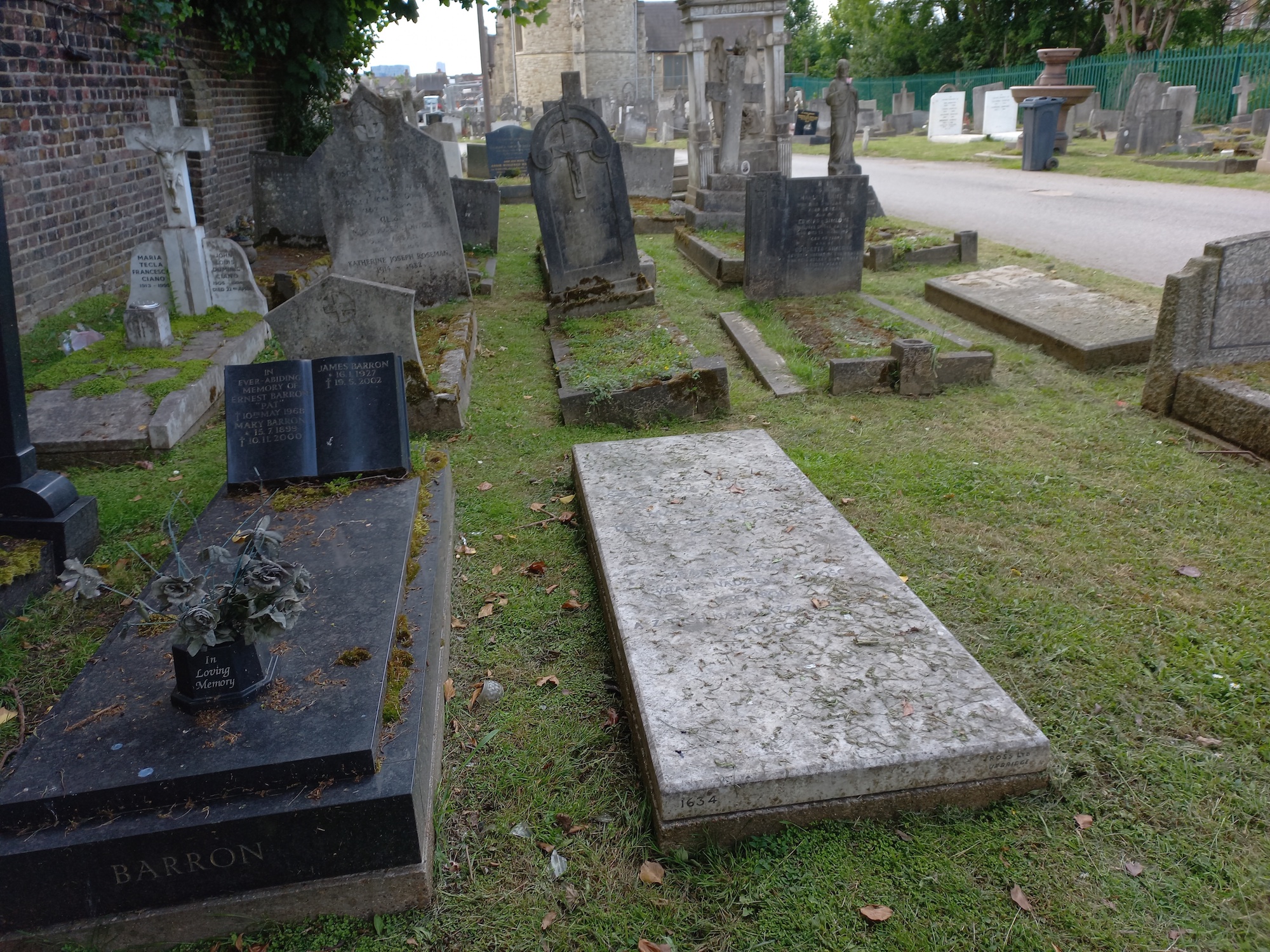 Tombstone of Marian Kukiel and Stanisława Kukielowa, St. Mary's Catholic Cemetery, London