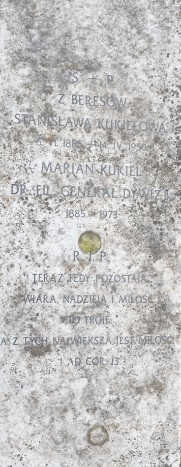 Nagrobek Mariana Kukiela i Stanisławy Kukielowej w Londynie