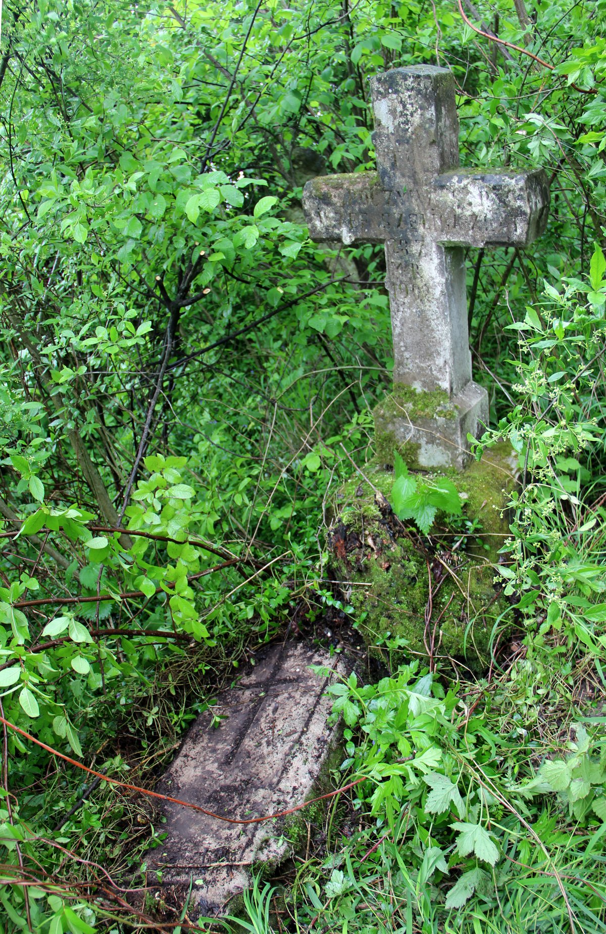 Tombstone of Jozef Szeliga, cemetery in Oprylovce