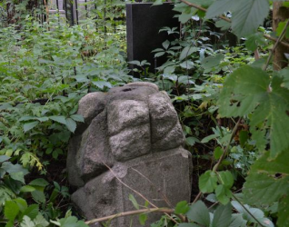 Nagrobek Sabiny i Stanisława Szymańskich, cmentarz Bajkowa w Kijowie, stan z 2021