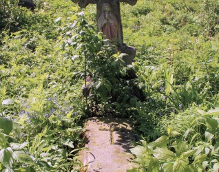 Nagrobek Anieli Olijowskiej, cmentarz w Opryłowcach