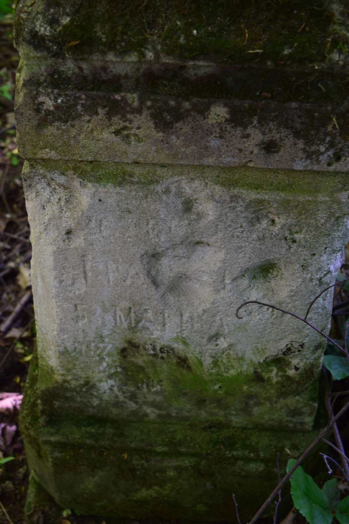 Fragment of a gravestone of N.N., Kozlow cemetery