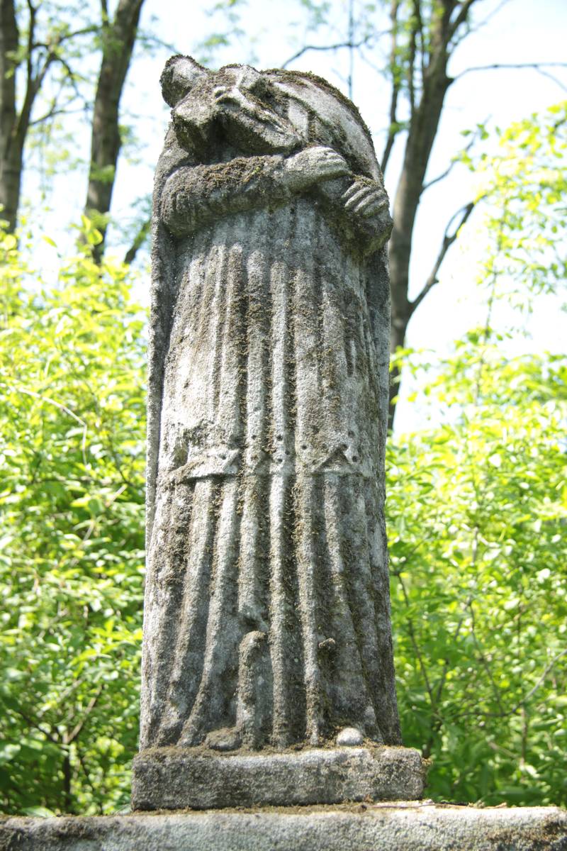 Statue from the gravestone of Jan Bajak, Kozłowo cemetery