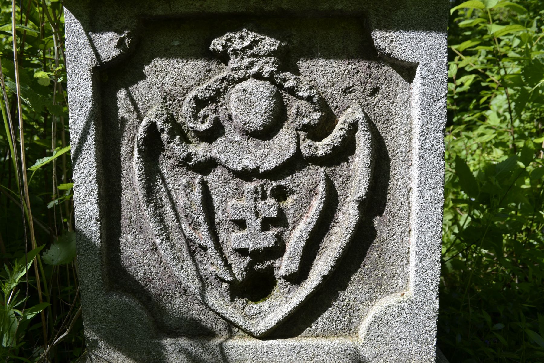 Fragment of a tombstone of [...] Turski, Kozłowo cemetery