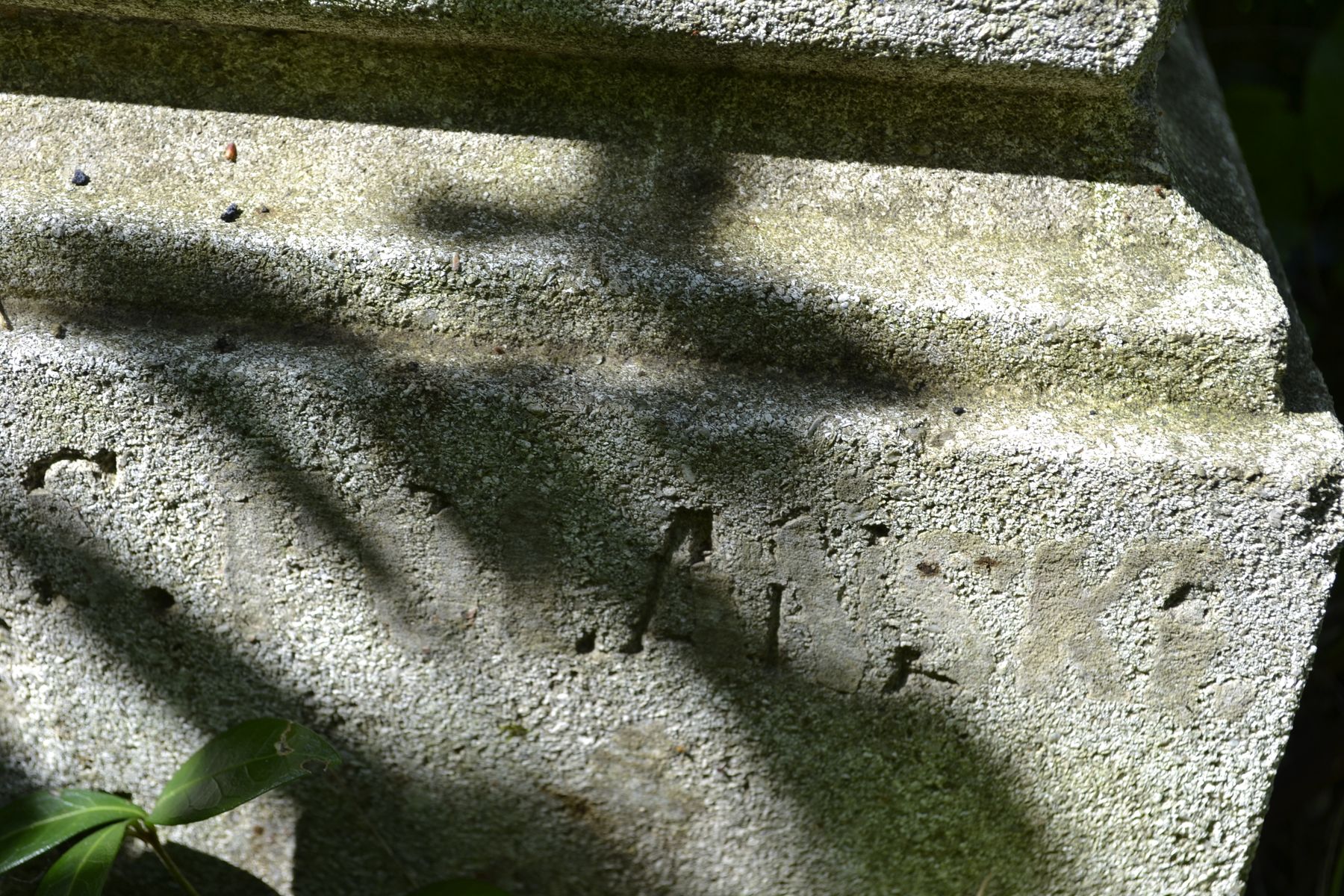 Inscription from the tombstone of [...] Turski, Kozłowo cemetery