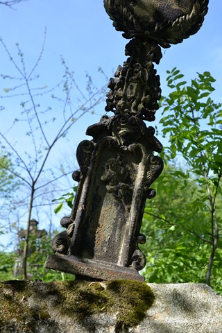 Fragment of Jan Toporowski's tombstone, Kozlowo cemetery