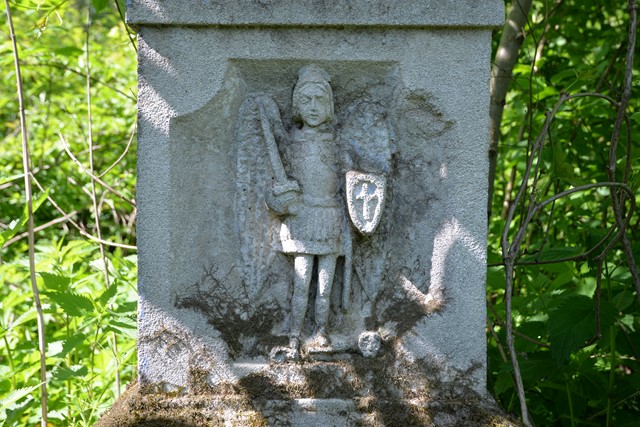 Statue from the tombstone of Michał Sokołowski, Kozłów cemetery