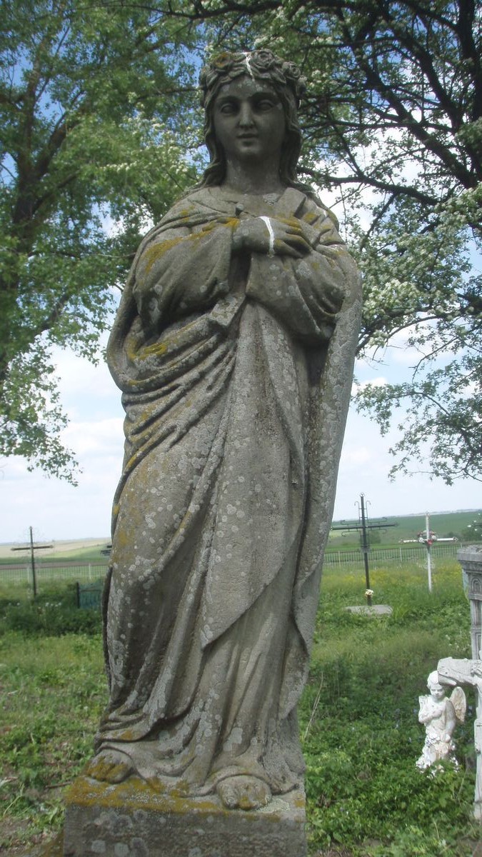 Detail of tombstone of Rozalia Rajfur, Czernielow Mazowiecki cemetery, cemetery 1