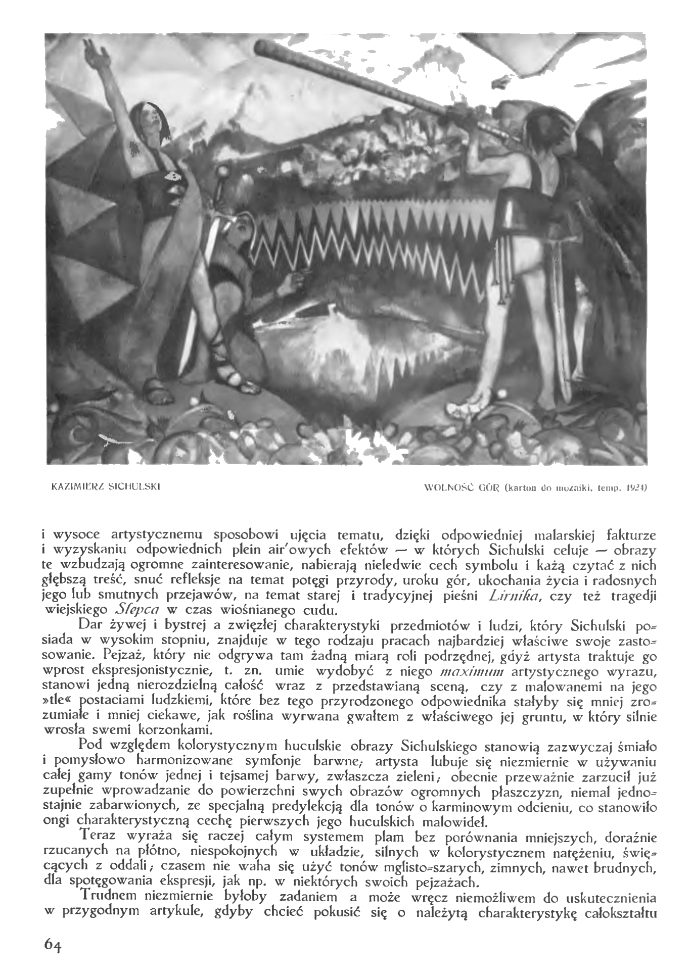 Photo showing Kazimierz Sichulski\'s painting \"Orphans\" from the Lviv Art Gallery