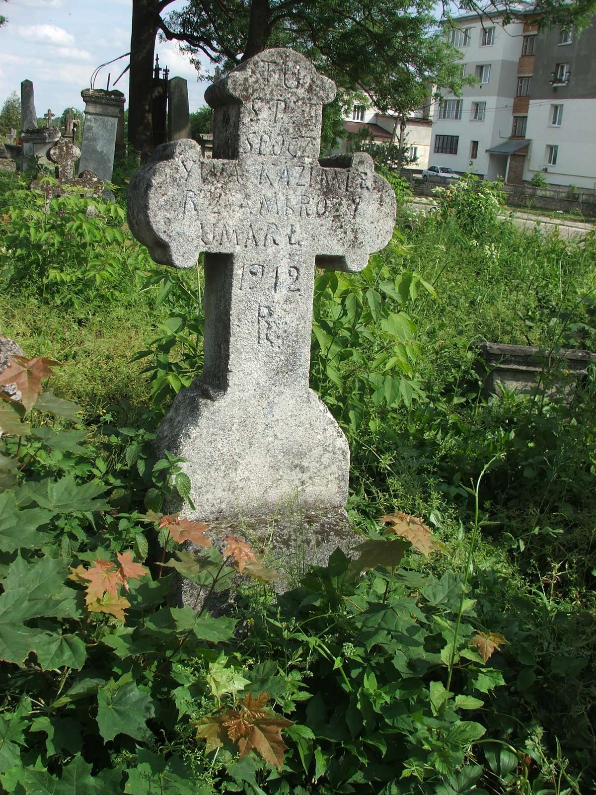 Tombstone of Casimir Ambrose, Zbarazh cemetery, sector 01b
