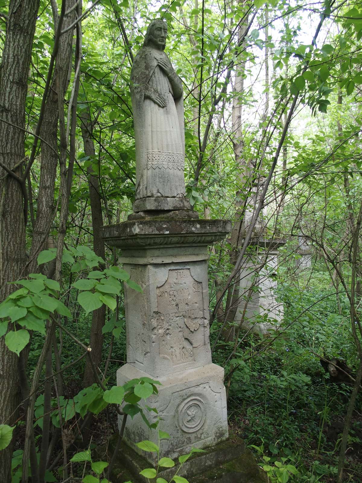 Tombstone of Karol Przybież in the cemetery in Draganówka