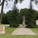 Fotografia przedstawiająca Cemetery of a German prisoner of war camp, commemorated by a monument