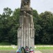 Fotografia przedstawiająca Cemetery of a German prisoner of war camp, commemorated by a monument