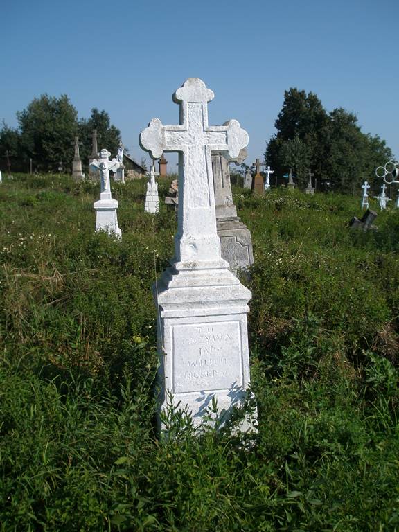 Nagrobek Jana Wujcika, cmentarz w Baryszu, stan z 2006
