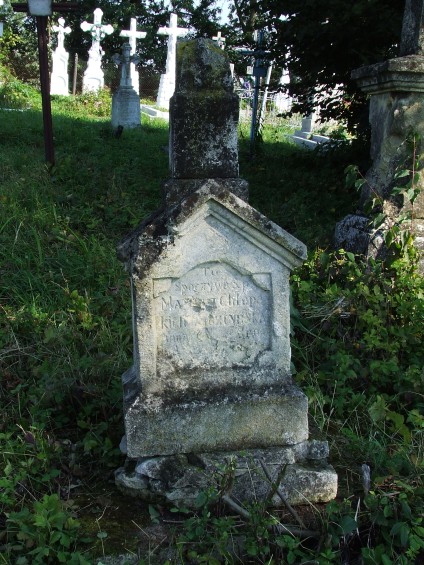 Nagrobek Marii [...]cztynskiej, cmentarz w Baryszu, Ukraina