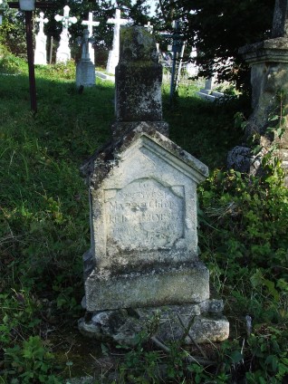 Nagrobek Marii [...]cztynskiej, cmentarz w Baryszu, Ukraina