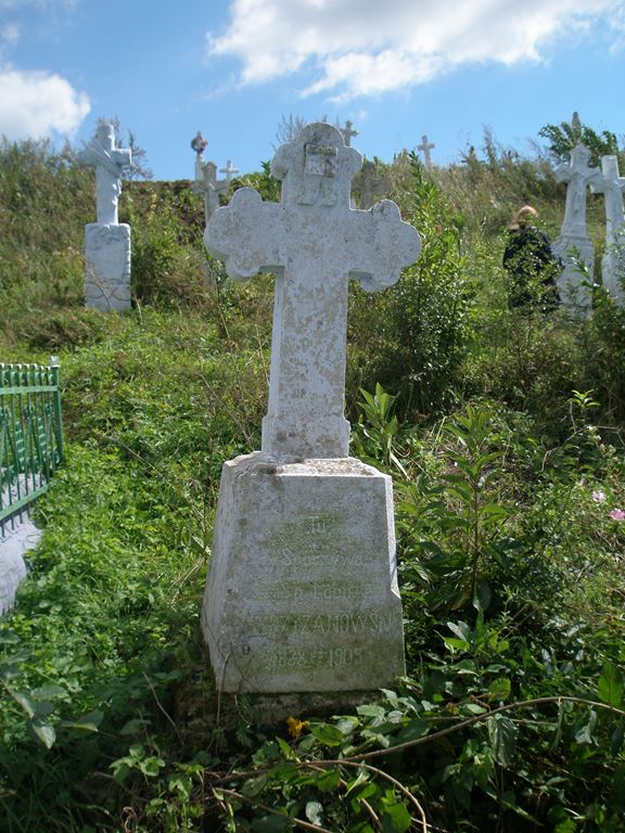 Pierre tombale de Leon Krzyżanowski, cimetière de Browary, état 2006