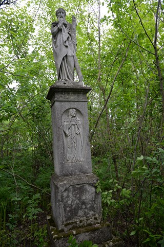 Tombstone of Jędrzej Zabawa in the cemetery in Draganówka