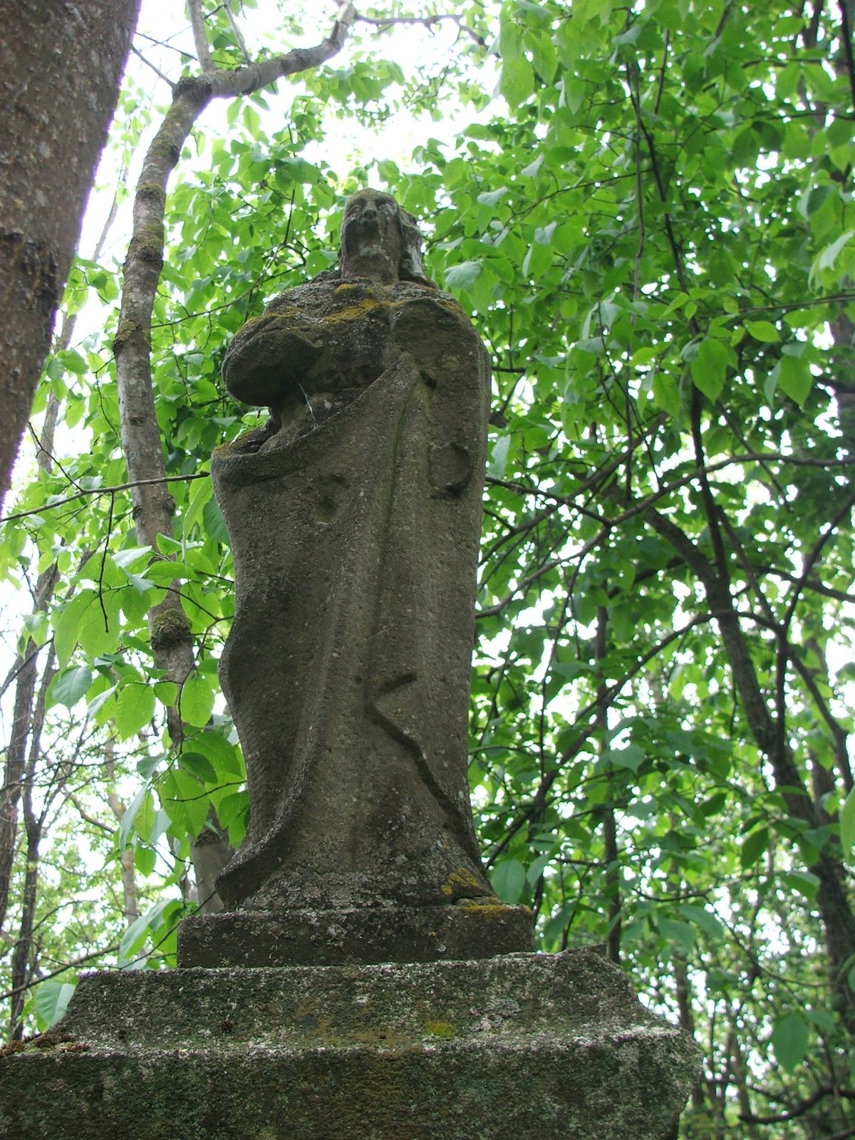 Figure from the gravestone of Lucja Dumanska, Vorobyovka cemetery, 2019