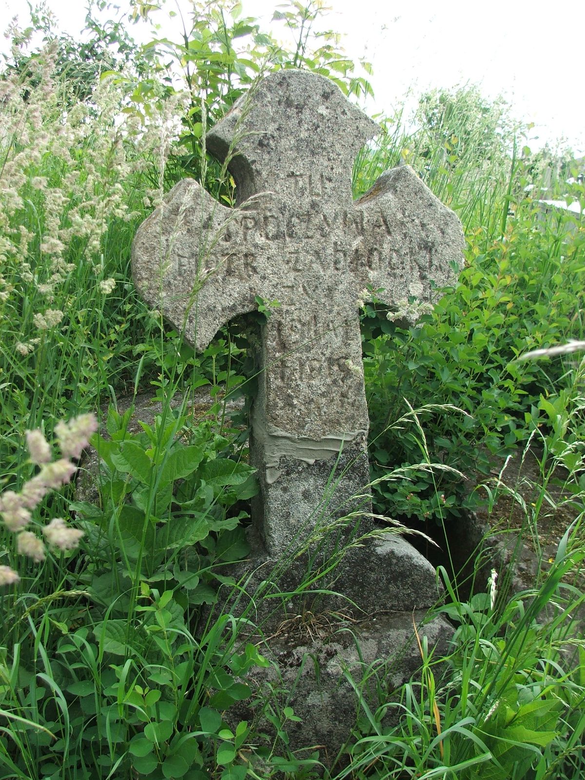 Tombstone of Piotr Zablocki, Zbarazh cemetery, sector 02a
