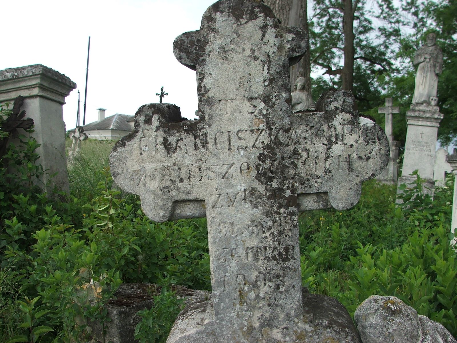 Tombstone of Franciszka Kopiec, Zbarazh cemetery, sector 02a