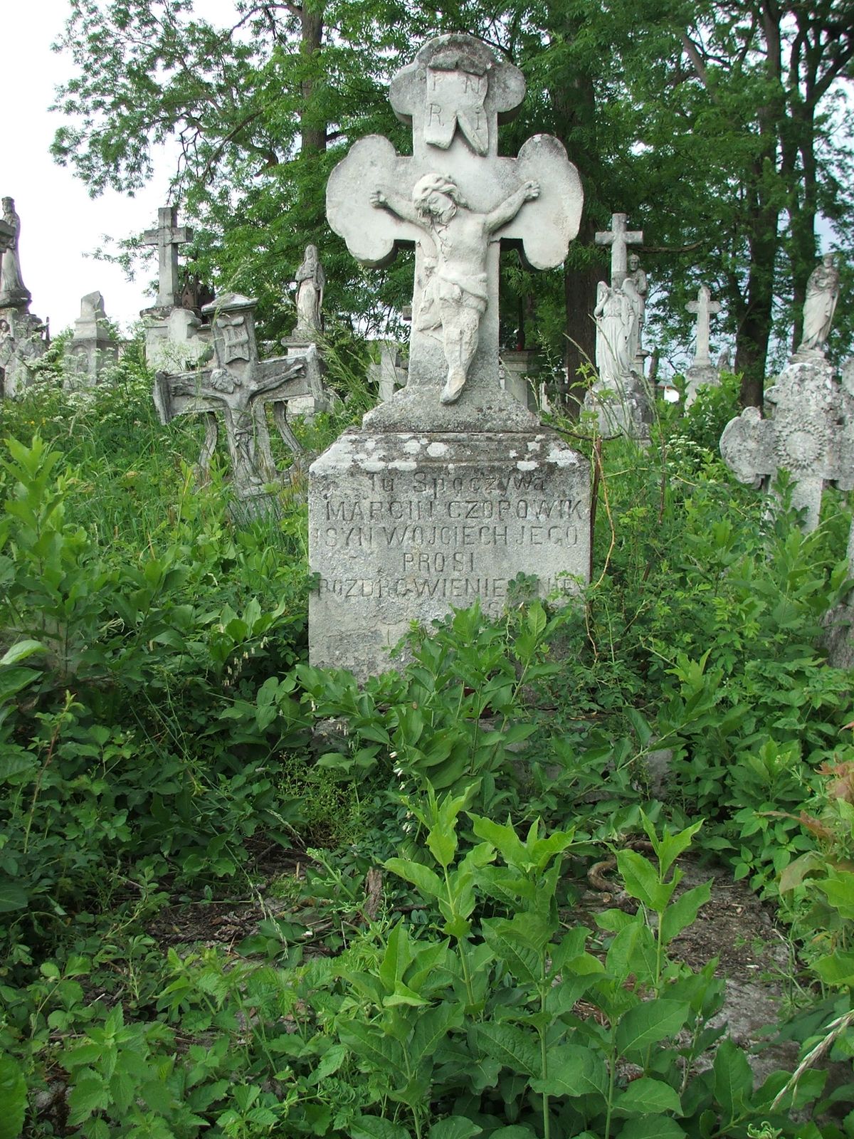 Nagrobek Marcina Czopowika i Wojciecha Czopowika, cmentarz w Zbarażu, sektor 02a