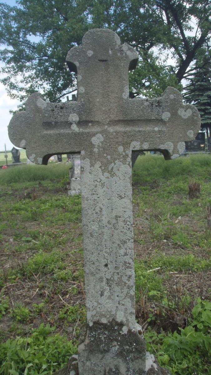 Fragment of Józef Galant's tombstone, Czernielow Mazowiecki cemetery, cemetery 1