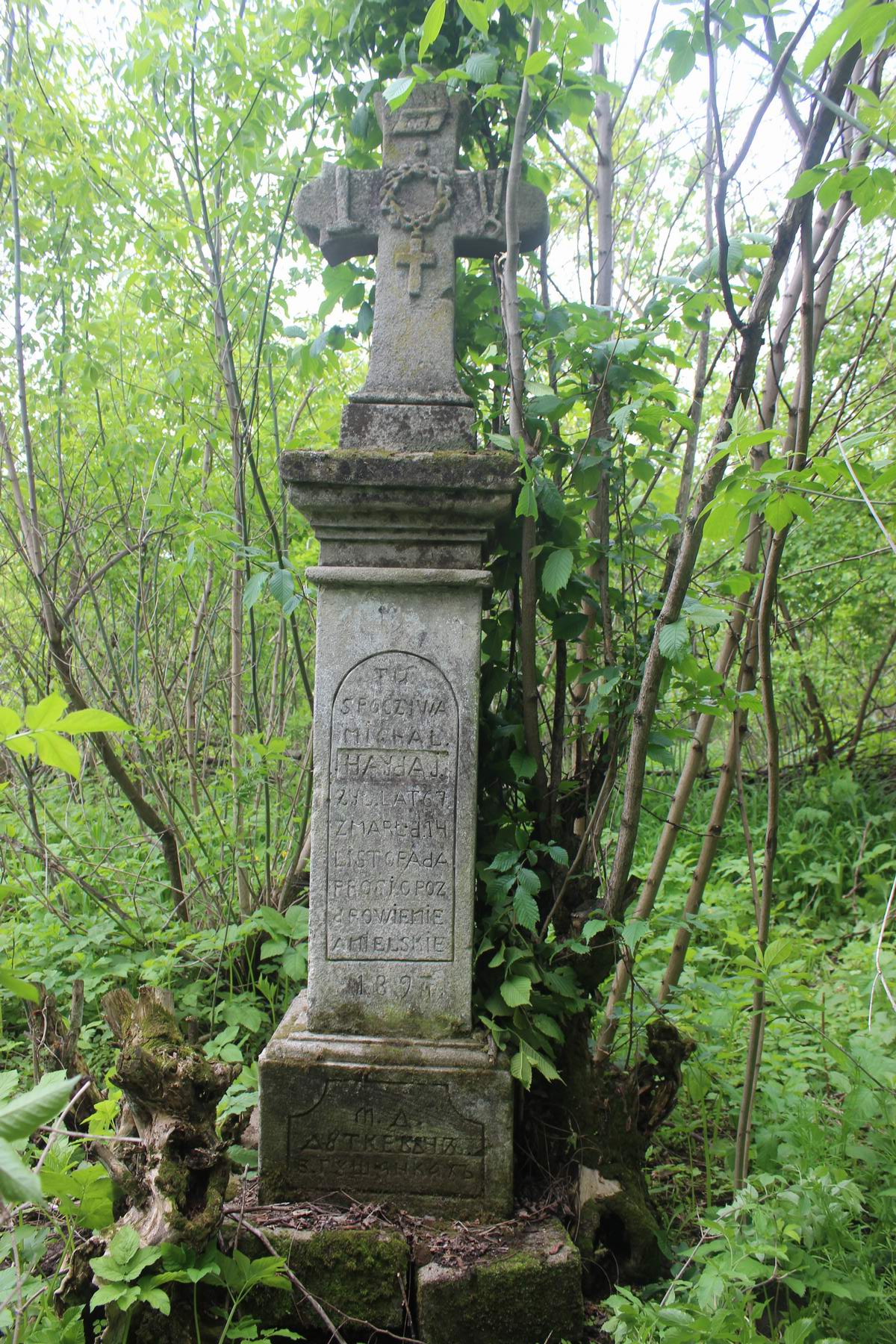 Tombstone of Michael Haydaj, Toki cemetery, 2019