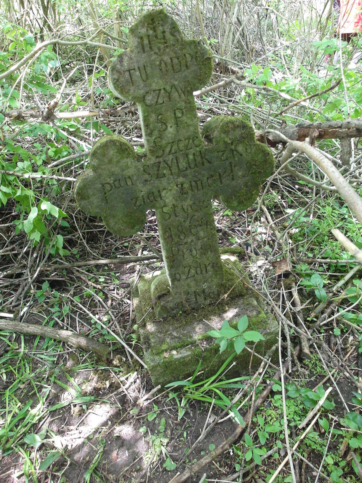 Gravestone of Szczepan Szyluka, Toki cemetery, 2019